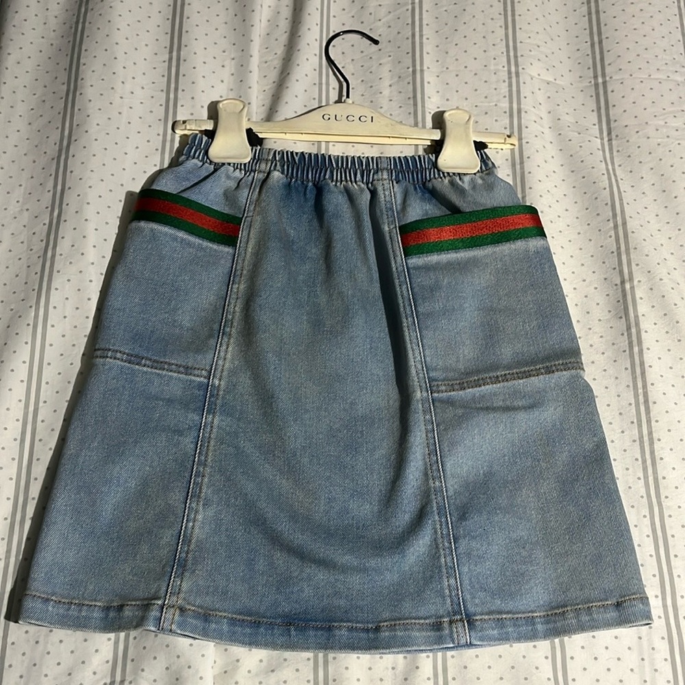 Girls Gucci Jean Skirt